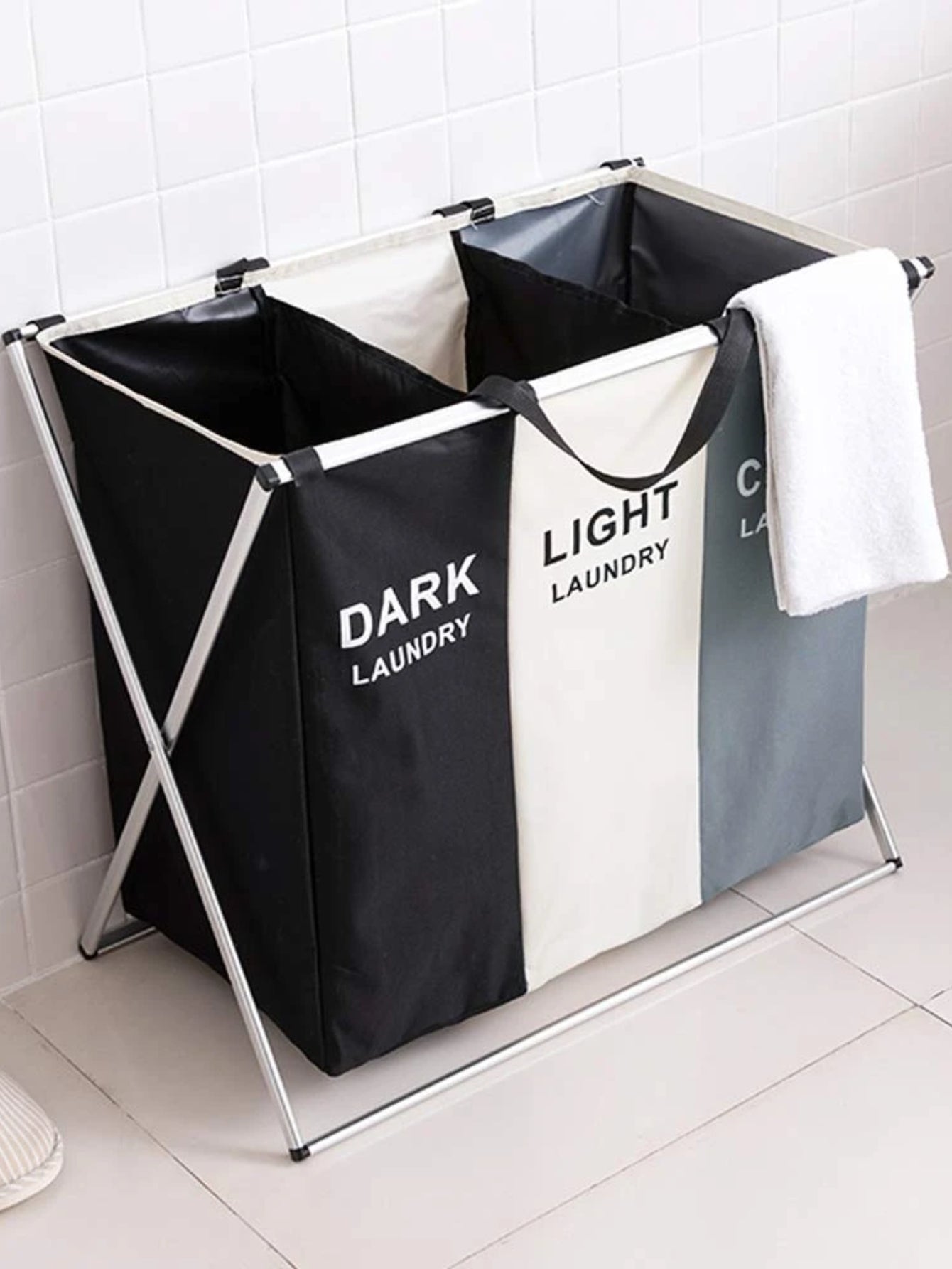 Organizador Cesto Ropa 3Div