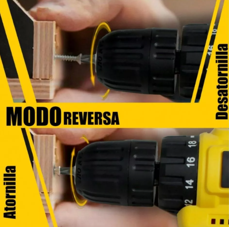 Taladro Electrico Inalambrico 2 Baterias