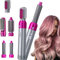 Rizadora 5 En 1 Cepillo Secador De Pelo