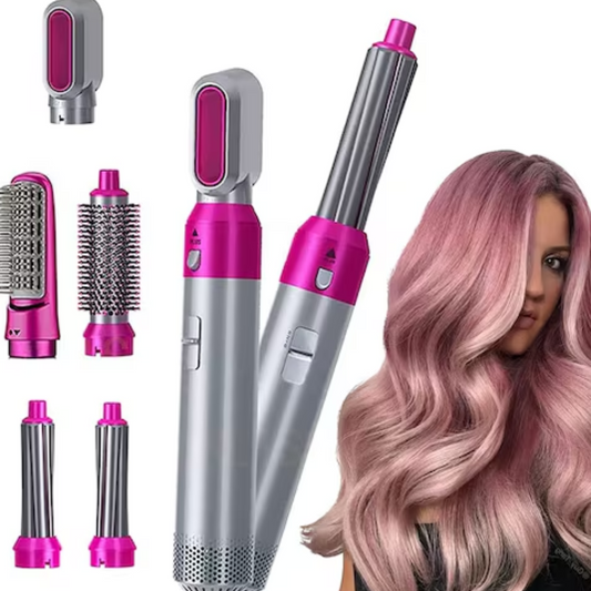 Rizadora 5 En 1 Cepillo Secador De Pelo