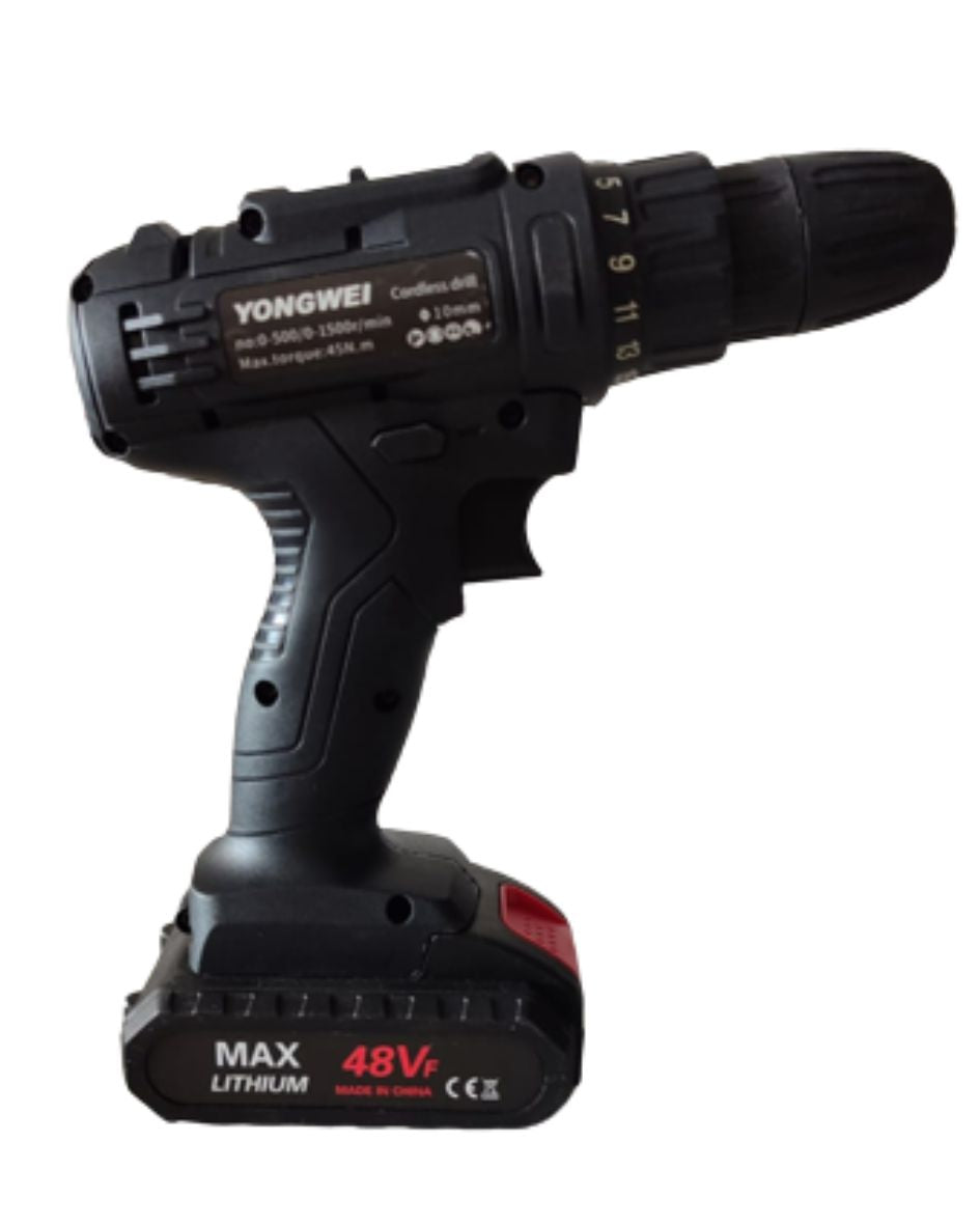 Taladro Negro Doble Bateria Cuadrada