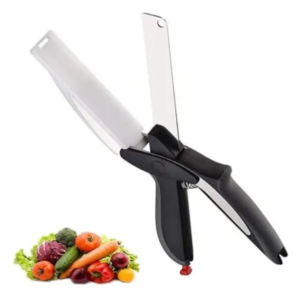 Cortador Cocina 2 En 1 Cuchillo Tijeras
