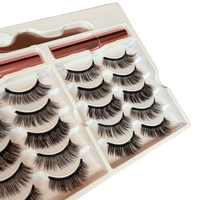 Kit 10 Pestañas magnéticas 3D+delineador